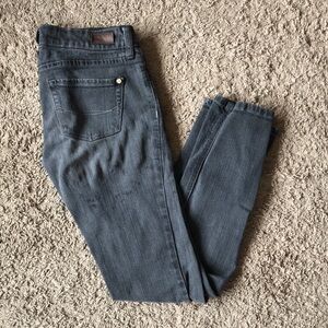 Bullhead Emo Scene Low Rise Gray Skinny Jeans 1 Short